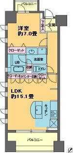 【間取り】 | パークキューブ日本橋水天宮