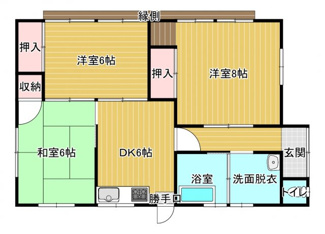 【間取り】 | 茨城道川住宅