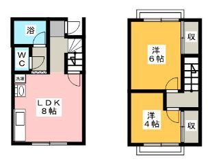【間取り】 | カーサ廣田B