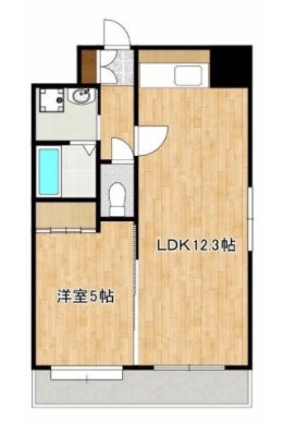 熊本市中央区本荘６丁目の賃貸マンションの間取り