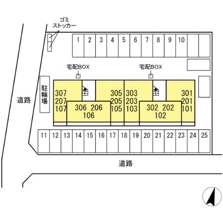 熊本市中央区菅原町のアパートのその他共用部分