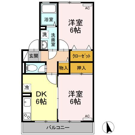 コーエイラポール日吉 弐番館の間取り