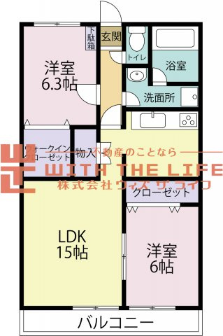 【キャッシュバック対象物件】ロックベアーヒルズⅢの間取り