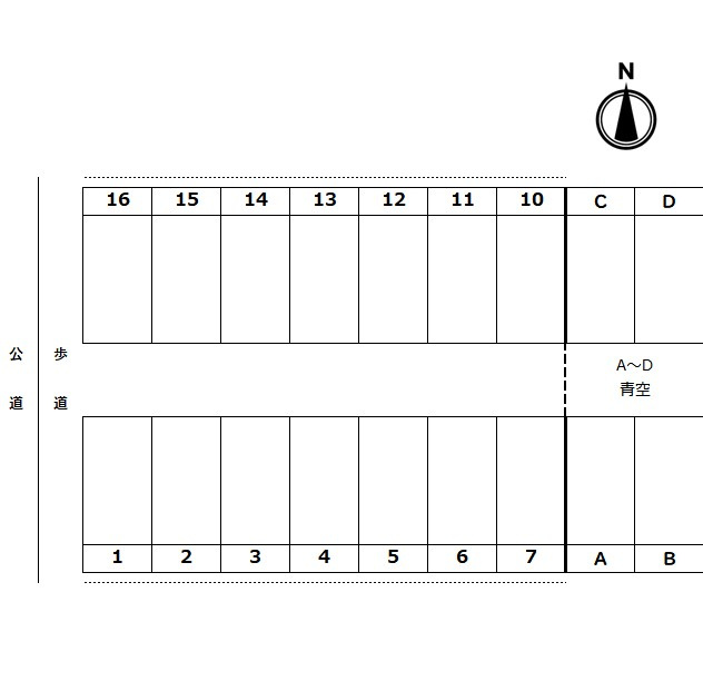 下坂部4丁目116シャッター付ガレージ【管理番号6】の間取り