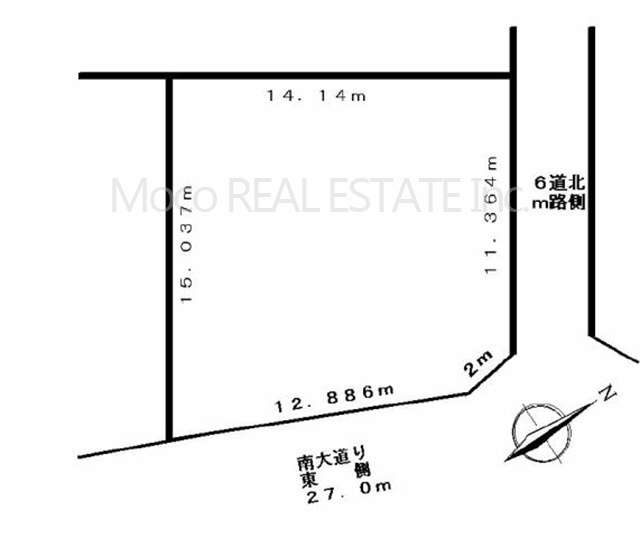 【土地図】 | 北見市泉町収益物件
