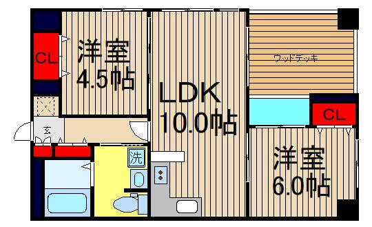 ワイズコート難波イーストの間取り
