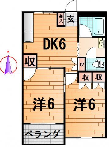 ベルゾーネ城西の間取り