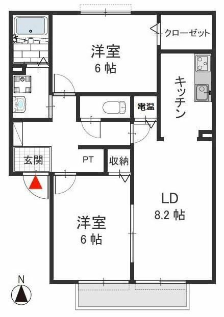 クロワールAの間取り