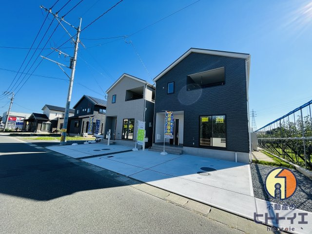 新築住宅)クレイドルガーデン筑後市前津の前面道路含む現地写真