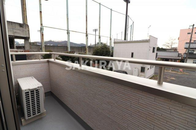 MCKハイツのバルコニー|2023年1月撮影。現況と異なることがございます。