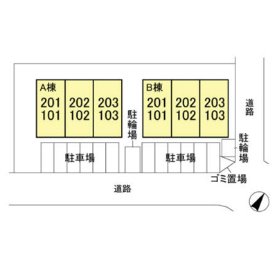 【区画図】 | クレール今井 B