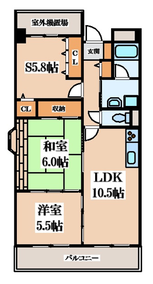 【間取り】 | ラポール忍ヶ丘