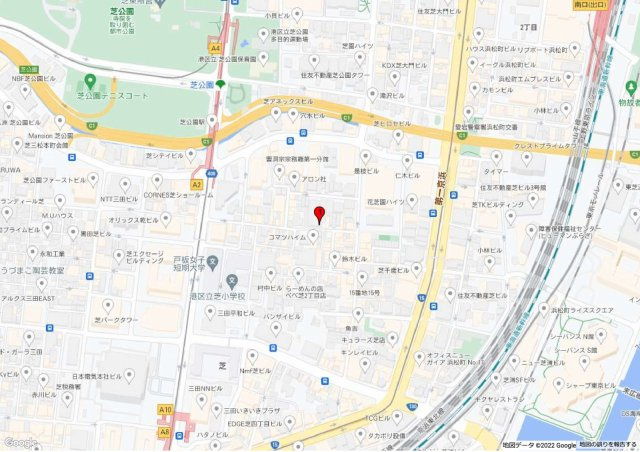リヨンドール芝公園の地図