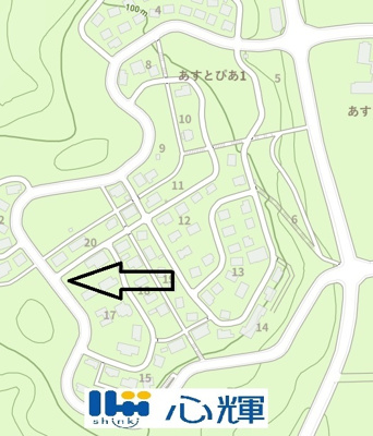 【地図】 | 土地184坪（あすとぴあ１丁目） | あすとぴあ１丁目、１区画住宅用地です。
