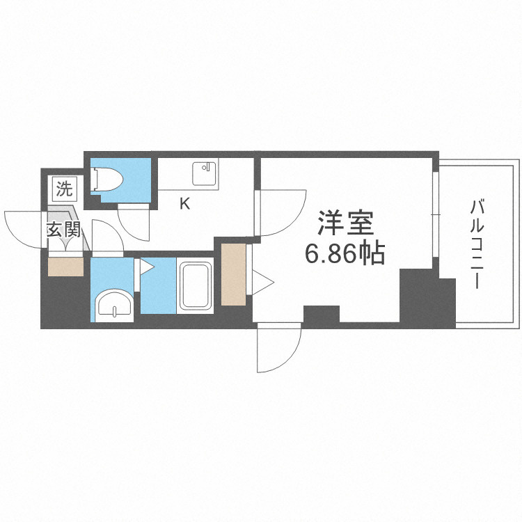 フォーリアライズ難波シエロの間取り