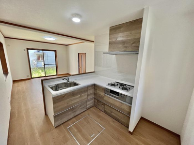 【キッチン】 | 北区平野 | 【キッチン】キッチンは新品交換済♪L字型も使いやすい♪