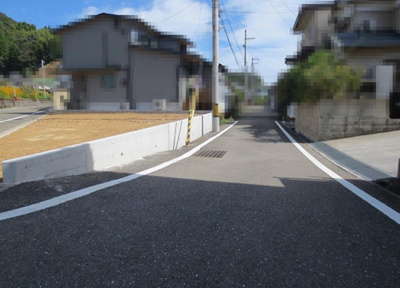 【前面道路含む現地写真】 | いの町枝川　中古売家　3SLDK | 南側接道道路