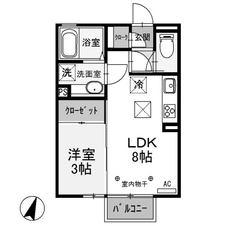 【間取り】 | ブルーサファイアA