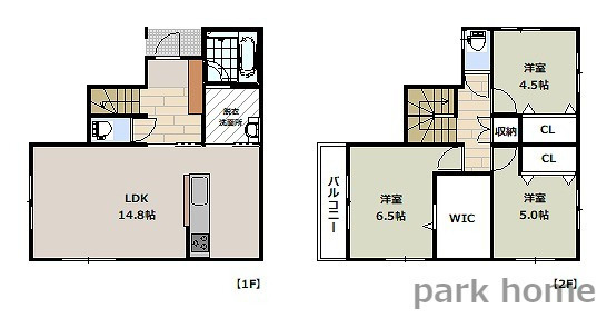 いの町枝川　戸建ての間取り