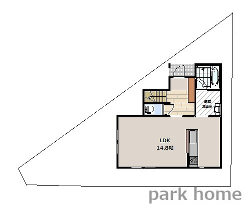 いの町枝川　戸建ての土地図