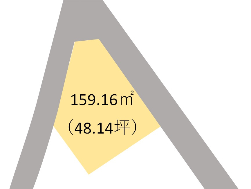 和歌山市秋月・土地・124558の区画図