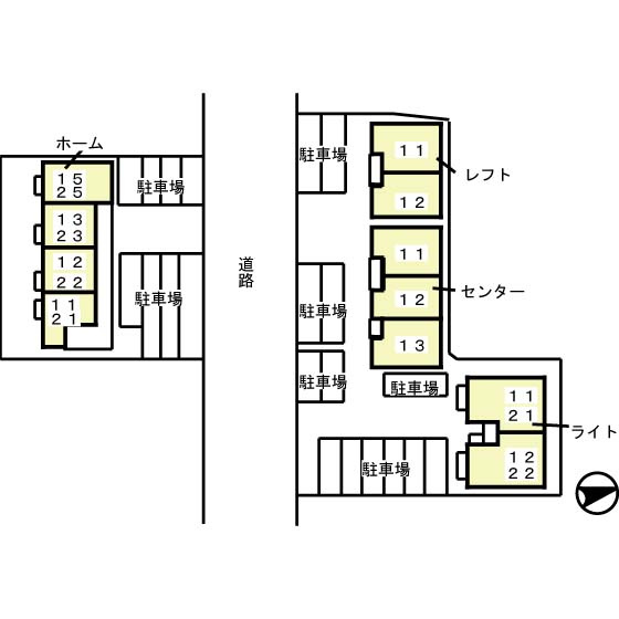 パークコート　ホームの区画図