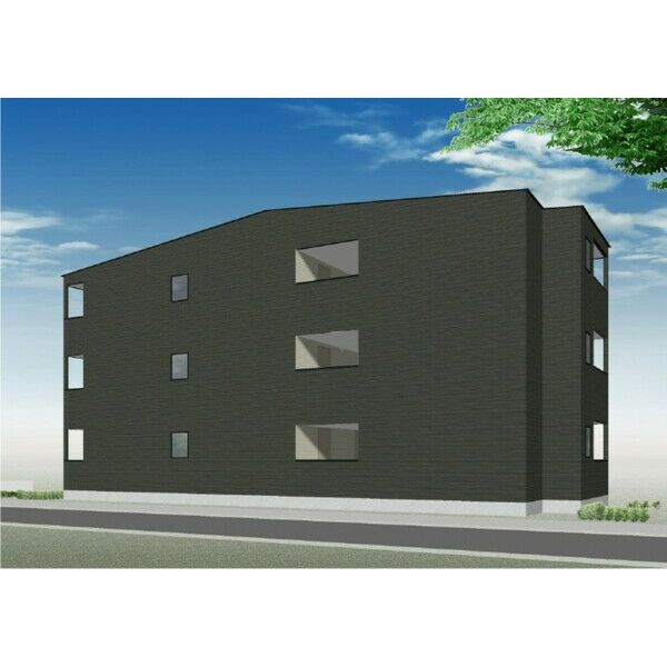 高石市取石２丁目のアパートの外観パース