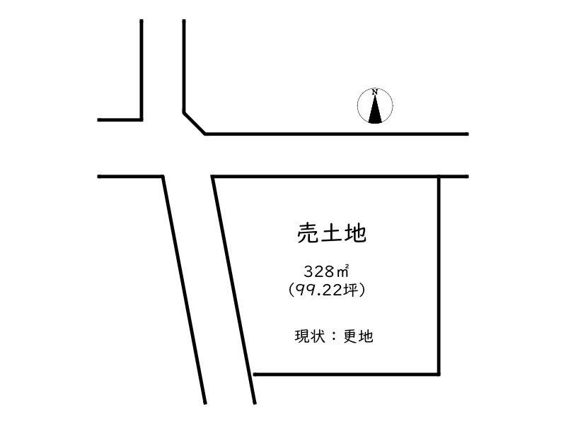 たつの市新宮町上笹／売土地の土地図