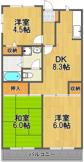 【間取り】 | メゾン山王林