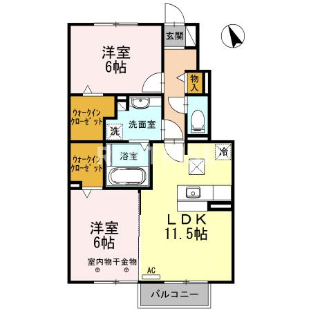 Ａｚ Ⅰ Ｂの間取り