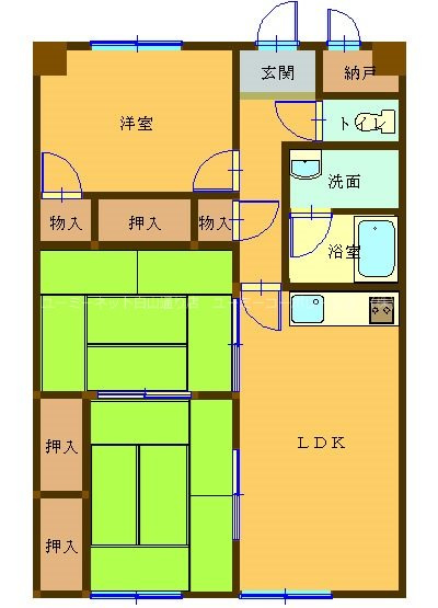 エトワール新地の間取り