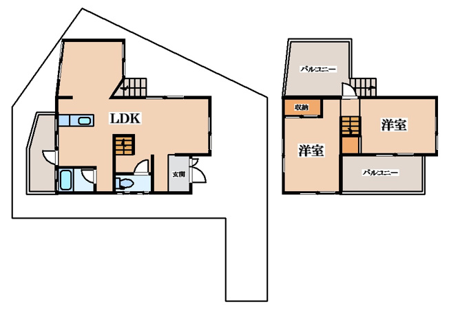 【間取り】 | 上四条町貸家