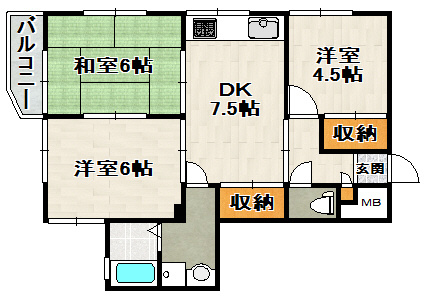 ハートランドの間取り