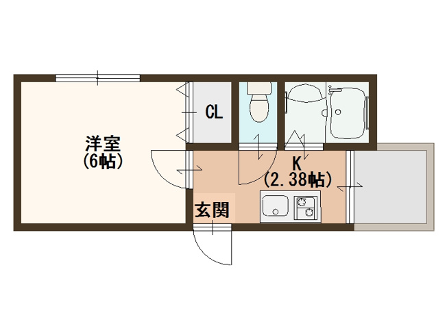 【間取り】 | ハイツ玉出館