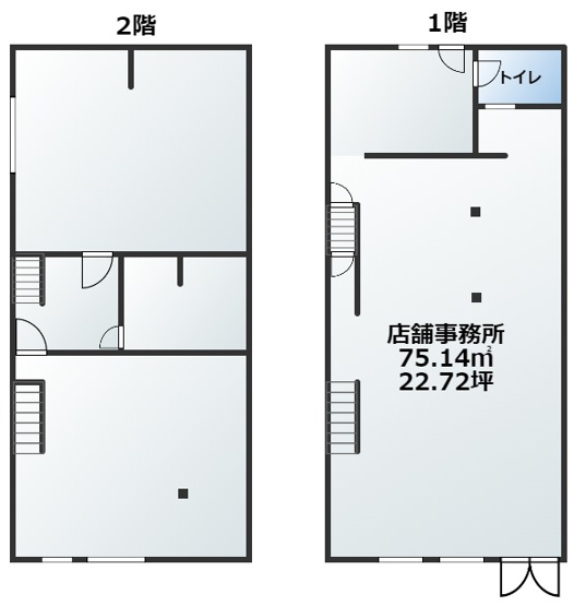 【間取り】 | 中津3丁目16　店舗