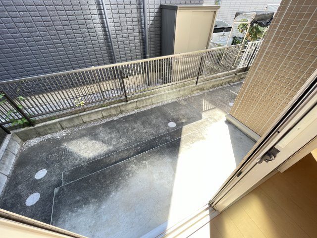ドミールおおたかの森のバルコニー