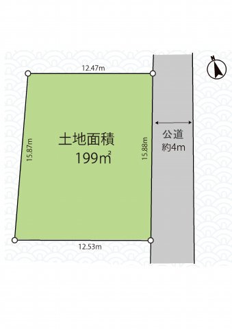 ブルーライン「新羽」古家付き土地の画像