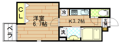 レンジ御池の間取り