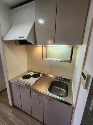 レンジ御池のキッチン|２口ガスキッチン