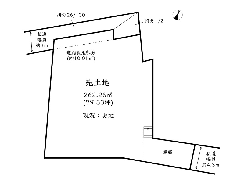 姫路市御立中8丁目／売土地の土地図