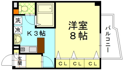 アルテハイム五条の間取り|間取り・左右反転タイプ