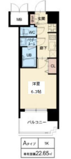 スプランディッドVIの間取り