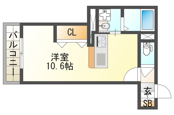 エスペランサ西新町の間取り