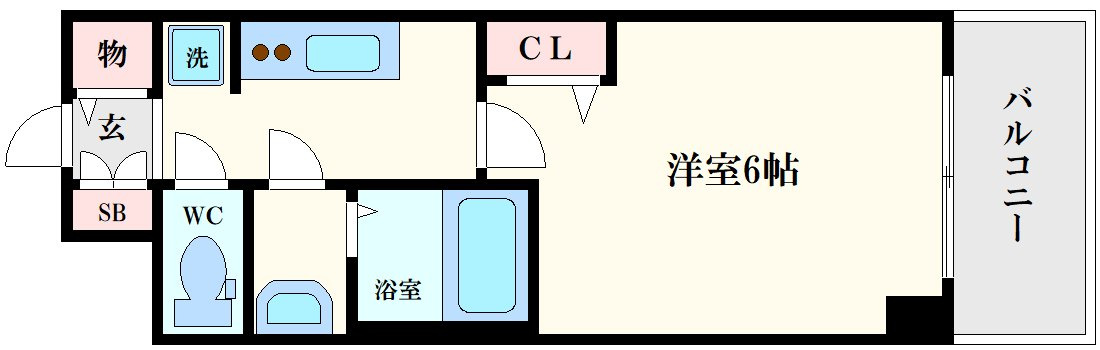 プレサンス松屋町ヴィゴラスの間取り
