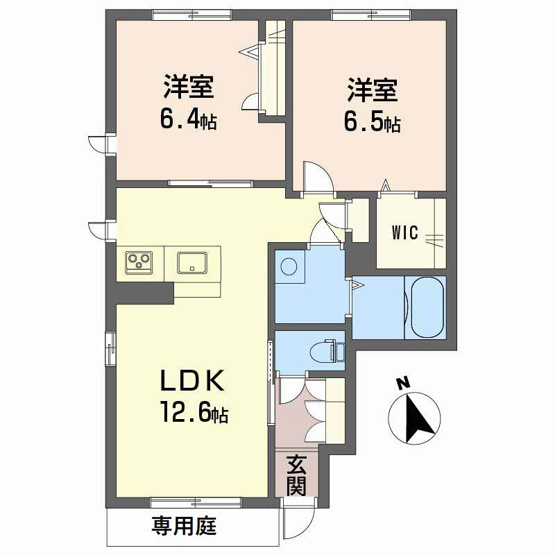 【間取り】 | エスポワール鷹子
