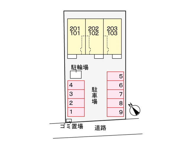 【区画図】 | ラフィネⅡ