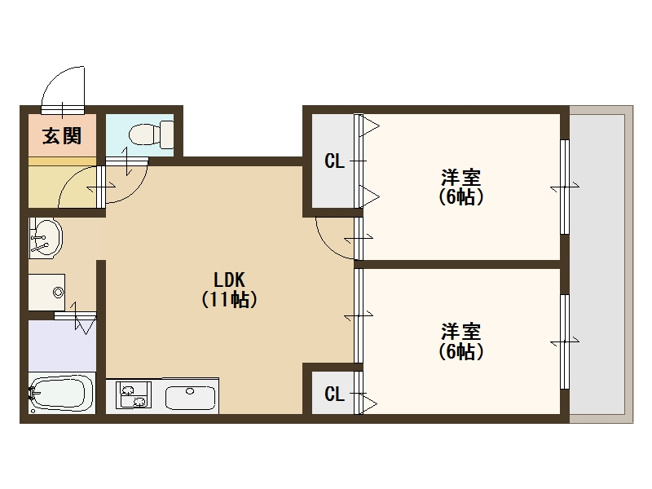 【間取り】 | BRUNO住之江公園