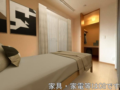 【ロビー】 | D-room熊本 | 個人の部屋や寝室として使える洋室です