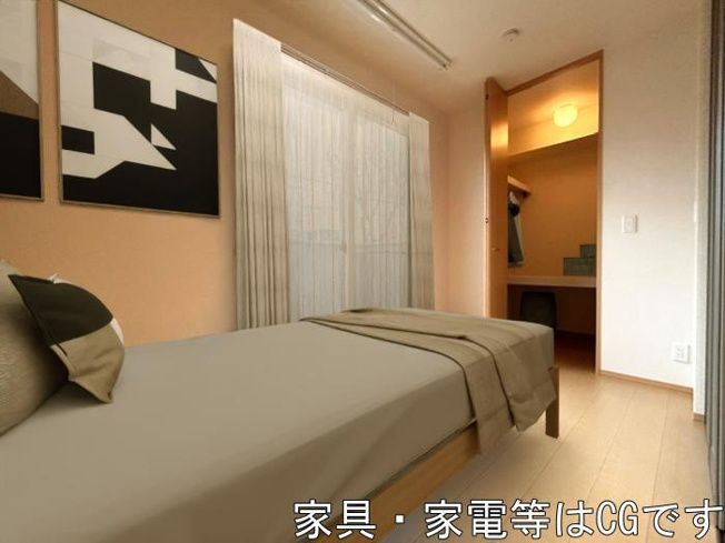 【ロビー】 | D-room熊本 | 個人の部屋や寝室として使える洋室です