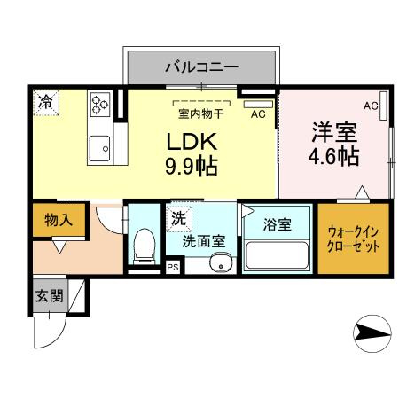 ソレイユ入船の間取り